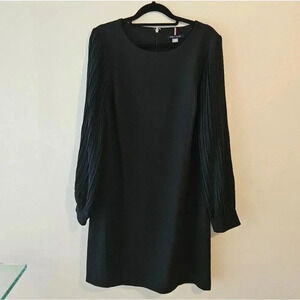 Tommy Hilfiger Pleated Sleeve Shift Dress